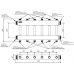 Модульный коллектор MK-250-6DU (до 250 кВт, 2 магистр. подкл. G 2″, 3 контура G 1″ вверх и 3 вниз)